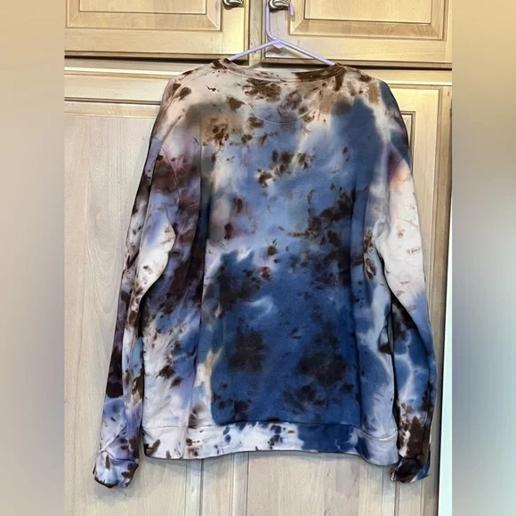UNISEX POCKET CREWNECK TIE-DYE SWEATSHIRT, SIZE 2X - Picture 5 of 6